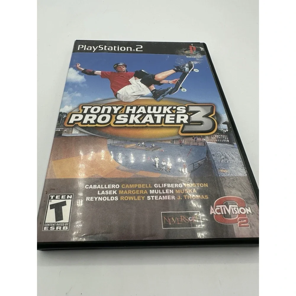 Tony Hawk's Pro Skater 3 PS2 Complete CIB NTSC Black Label Skate Game